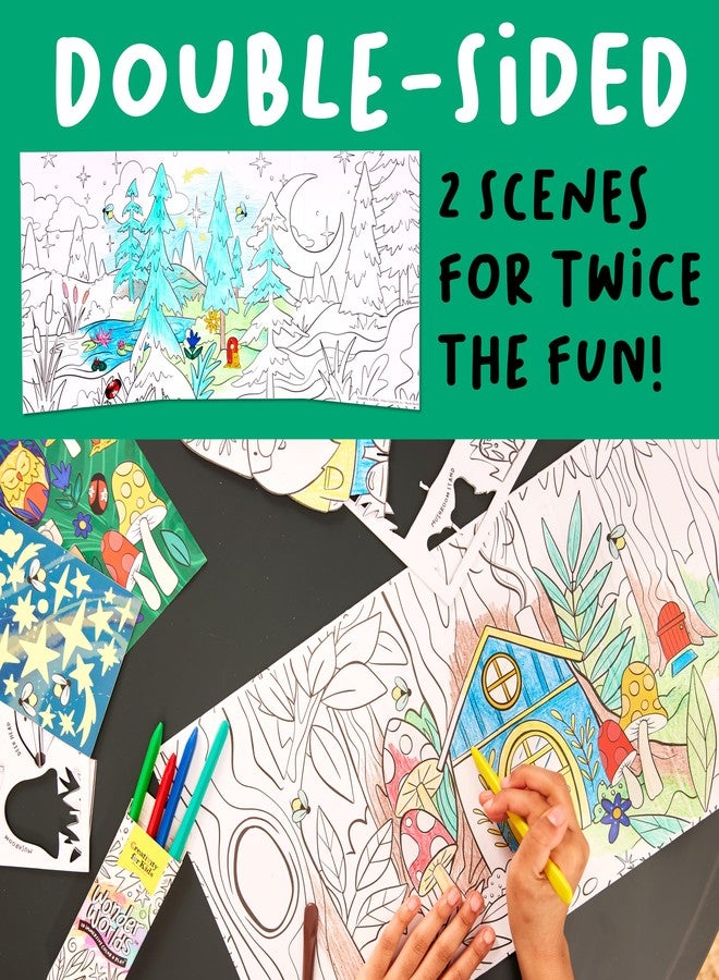 Creativity for Kids Wonder Worlds 3D Coloring Craft Kit: Enchanted Forest - Coloring Craft Kit for Kids, DIY Kit for Girls and Boys, Holiday Stocking Stuffers Kids Gifts (Ages 5+) - Image 5